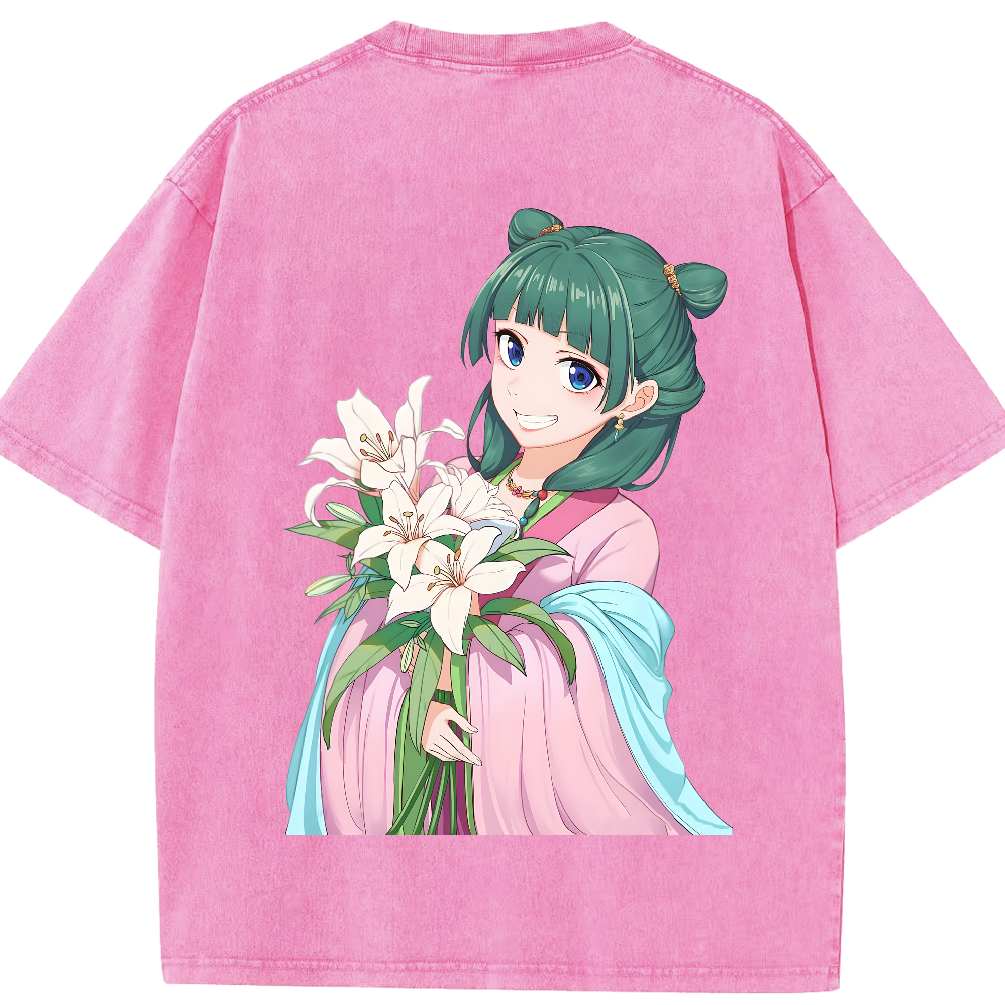 （画像用） 薬屋のひとりごと The Apothecary Diaries 綿100% ヴィンテージ風 半袖Tシャツ（背面プリント）
